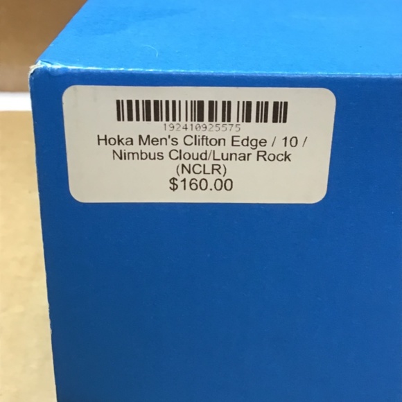 Hoka One One Clifton Edge Mens Nimbus Cloud Lunar Rock Running Shoes